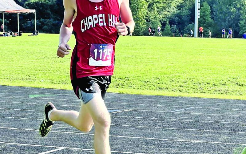 Chapel Hill Cross Country Leading the Pack