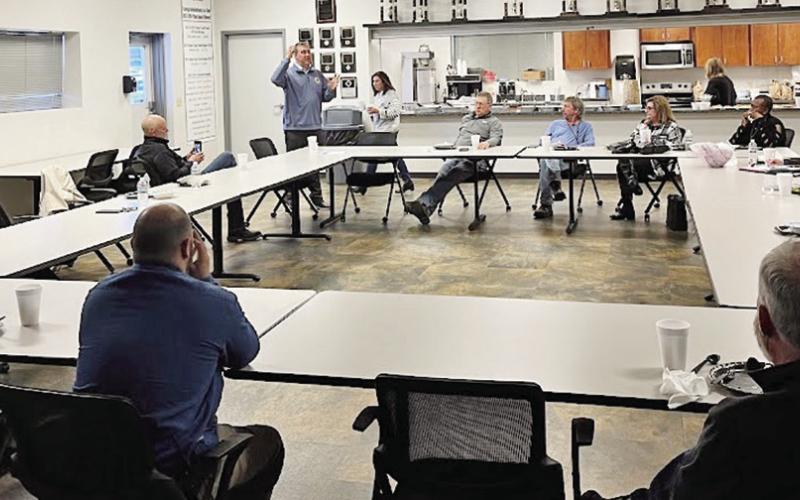 Congressman Nathaniel Moran visited Titus County on Tuesday, touring the SWEPCO Welsh Power Plant and Priefert Manufacturing. Congressman Moran reaffirmed his support for East Texas businesses and called the Welsh plant “a critical part of AEP’s diverse energy strategy.” COURTESY PHOTOS