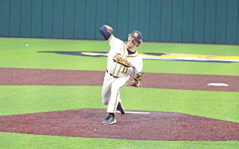 Drew Dyke struck out eight Longview batters in the Tigers’ win over the Lobos Tuesday.
