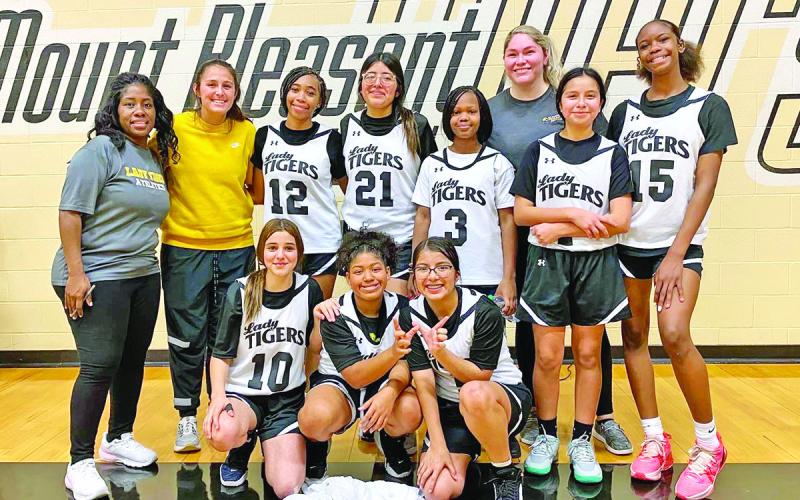 The 8th grade Lady Tigers A team COURTESY PHOTOS