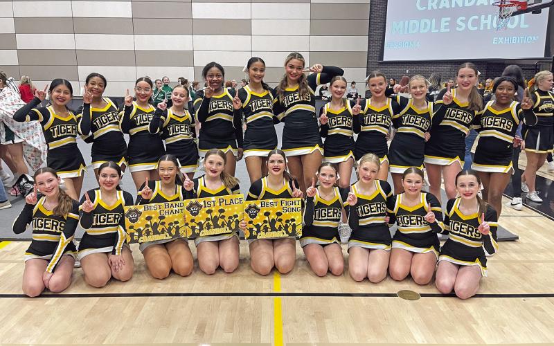 The Mount Pleasant Junior High School Cheerleaders COURTESY PHOTO
