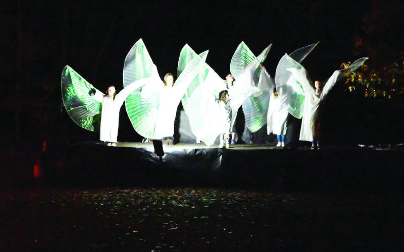 Folks gathered at Lake Bob Sandlin for Christmas in the Park Friday and Saturday evening; Mount Pleasant’s Calvary Baptist Church hosted a “Walk through Bethlehem.” For more photos, see page 10. TRIBUNE PHOTO / MIRANDA OGLESBY