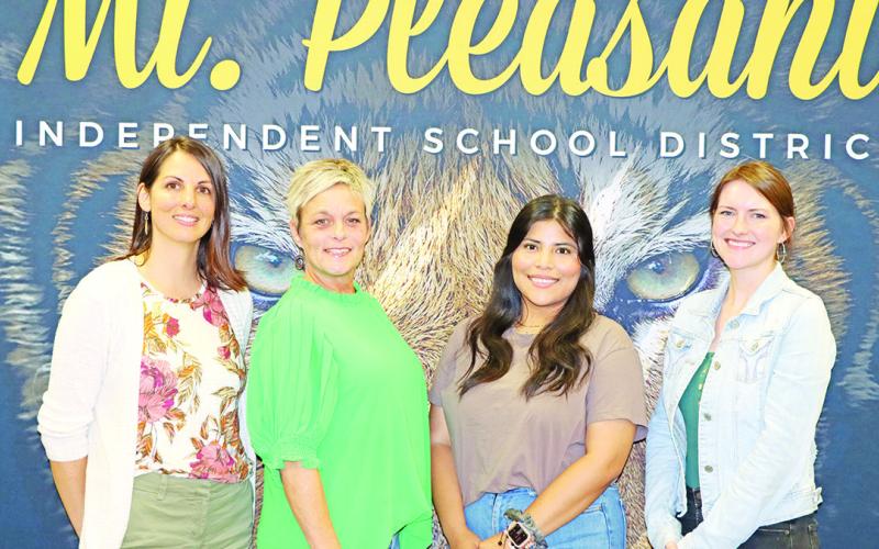 Child Development Center (left to right) Lynsae Davidson, Amanda Mooneyhan, Ilse Vargas, and Angela Chambers