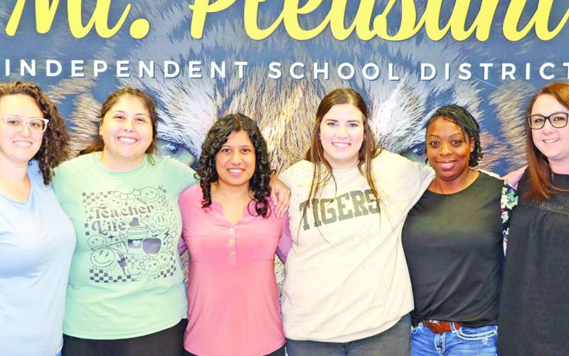 Frances Corprew Elementary (left to right) Shelby Whitehead, Emily Silva, Bridget Arevalos, Arian Martin, Marilyn Castleberry, Ashley Lancaster
