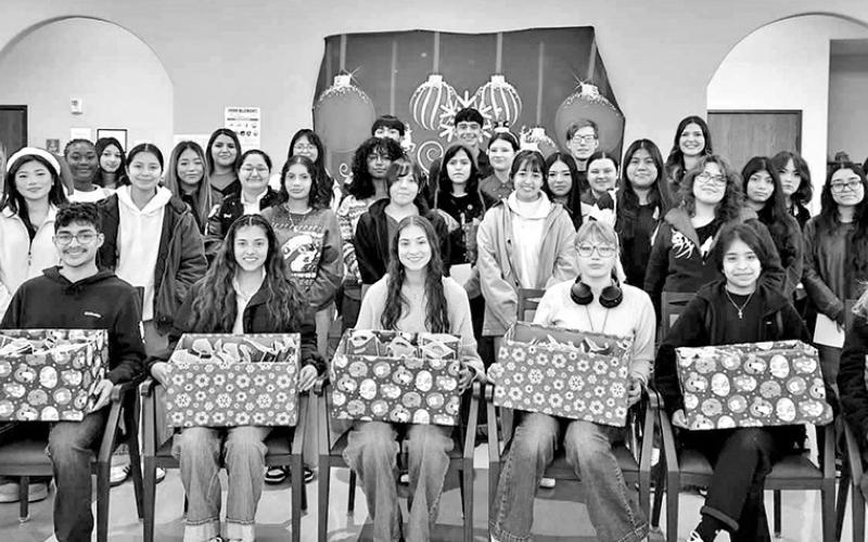 MPHS students bring gifts to the residents of Greenhill Villas Courtesy Photo