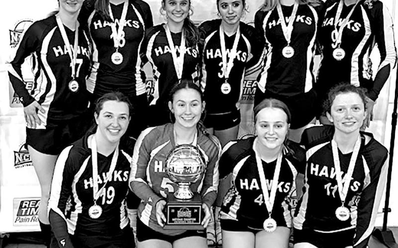 Hawks Varsity Volleyball Team win Gold Ball at nationals