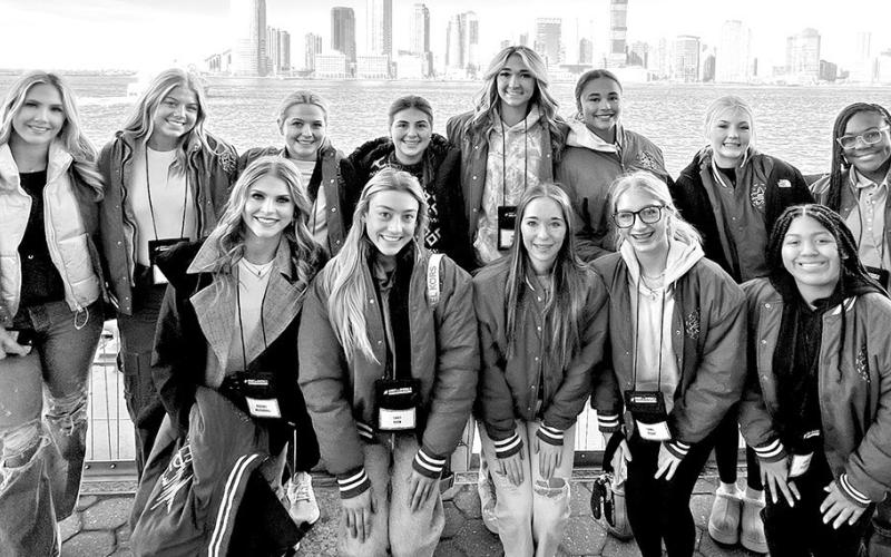 MPHS Cheerleaders participating in the Macy’s Thanksgiving Day parade