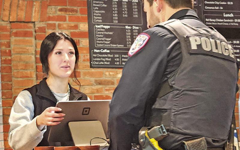 Coffee with a Cop hosted at Huey’s