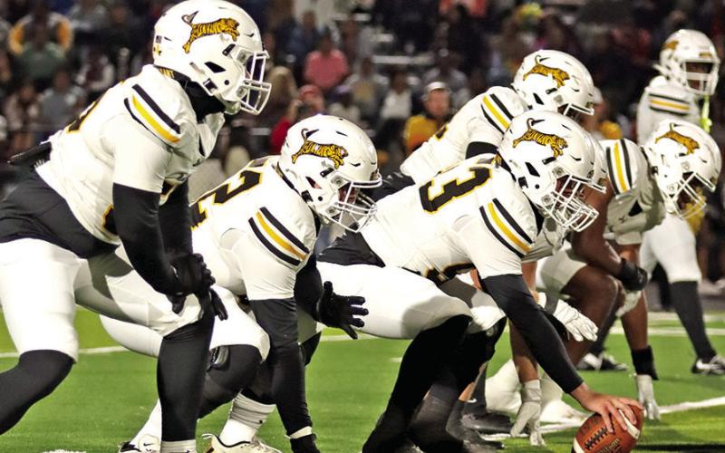 The Tiger Offensive line owned the trenches and paved the way for over 500 yards of total offense against the Dragons.