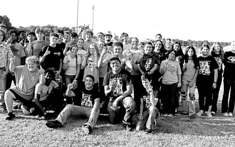 Members of the Mount Pleasant High School chapter of FFA