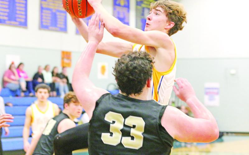 Harts Bluff’s Cohen Williams drives for a layup during a recent game. The Bulldogs open district play Jan. 13 at Clarksville.