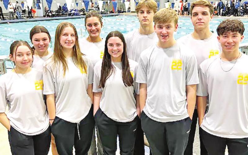 MPHS Swimmers place in top 15 at Regionals