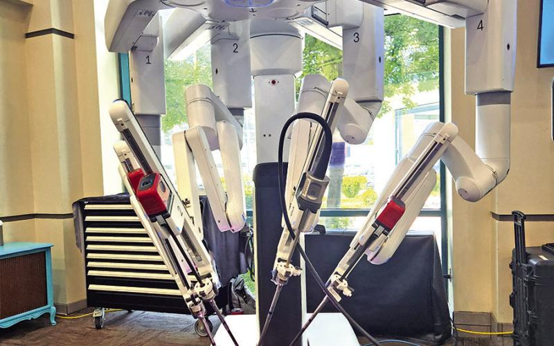 A brand new Da Vinci 5 robot surgery was shown off at TRMC on July 11