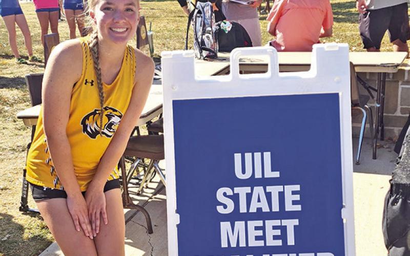 Congratulations to MPHS junior, Alexia Hawkins, who qualified for the UIL State Cross Country Meet today! The Lady Tigers ran in the Regional meet today in Arlington with Alexia finishing 18th out of 172 with a personal record time of 19:36! She was the 6th individual qualifier after team qualifications. Alexia will run in the State Meet in Round Rock on Friday, October 31! Courtesy Photo