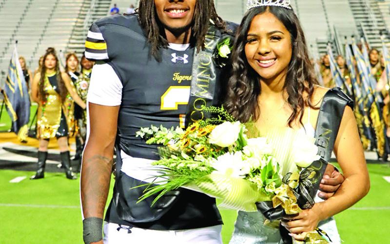 The 2025 Mount Pleasant High School Homecoming King and Queen, A’Shad Smith and Jazlynn Chism