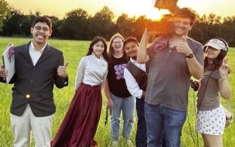 Raul Leija, Michelle Calderon—Director, Aubrey Watkins, Michael Rodriguez, Allen Herald and Hannah Goldblum. COURTESY PHOTO