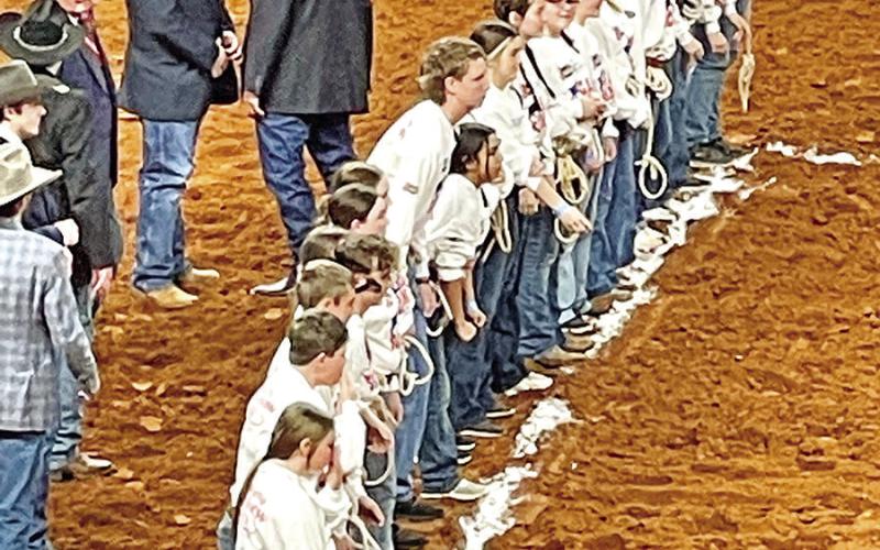 Calf Scramble participants get ready