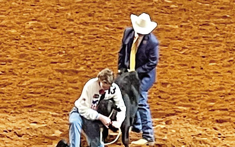 Dalby catches his calf COURTESY PHOTO