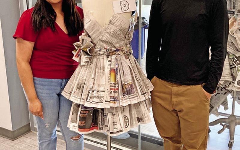 Oscar Castellanos and Jesenia Cano with their winning entry (not pictured: Alex Rivera)