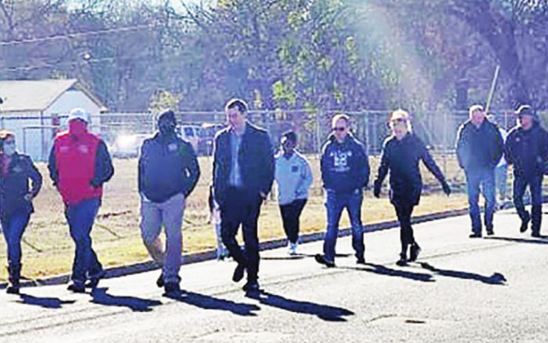 Various city, business and civic leaders were a part of the annual march to honor the life and legacy of Dr. King on Monday. TRIBUNE PHOTO / KENNY MITCHELL