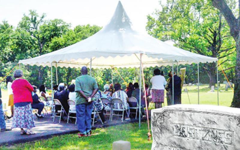 Members of the community presented and attended the First Annual Decoration Day at Cortznes Cemetery on Sunday, May 30.