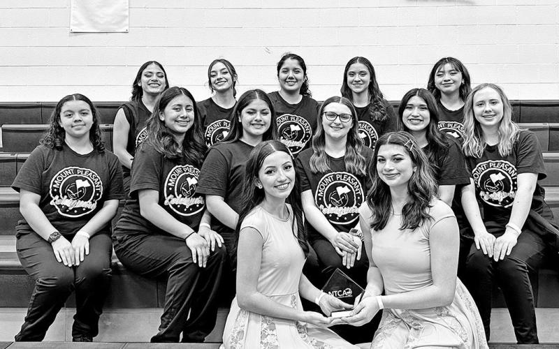 The Mount Pleasant Varsity Winter Guard COURTESY PHOTOS