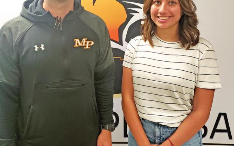 MPHS Principal Craig Bailey and Isabella Greco COURTESY PHOTO