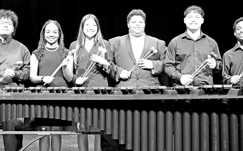 From left: PASIC attendees (L to R) Pedro Castillo, Natalie Hines, Dalia Balderas, Jamaree Armour, Jayden Adame, Camauri Adams Courtesy photo