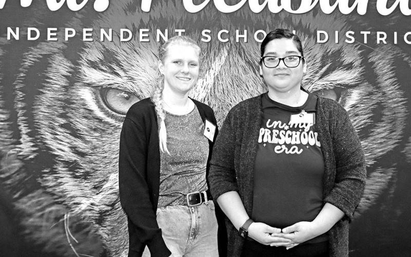 CDC new teachers (L to R) Mekenzie Lowden (PreK) and Rosario Salazar (PreK)