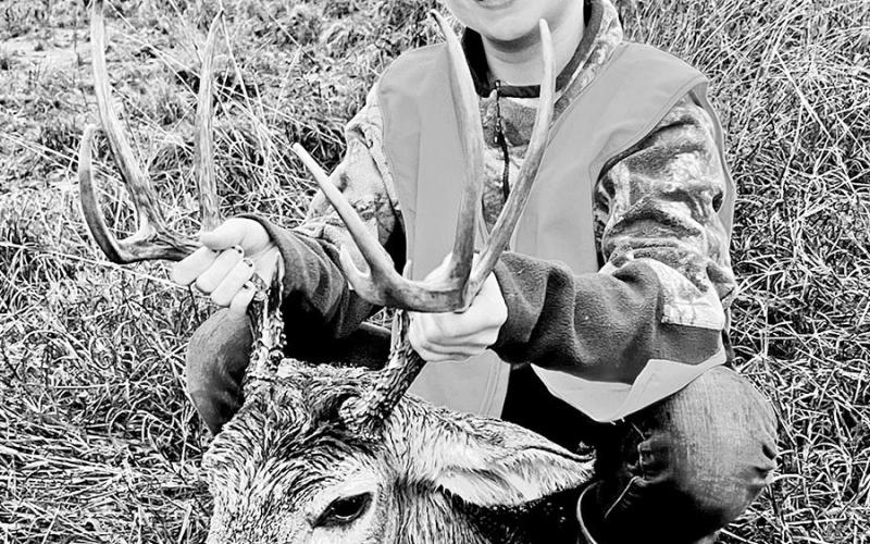 In addition to its popular “scored entry” category, TBGA has youth and first harvest divisions to recognize the achievements of youngsters and new hunters. Participants are awarded certificates at a series of banquets held around the state during late and spring and early summer. Here, Willow Price displays her First Harvest entry for 2022-23, a nine-pointer taken in Parker County at Lake Mineral Wells State Park and Trailway. COURTESY PHOTO / TBGA