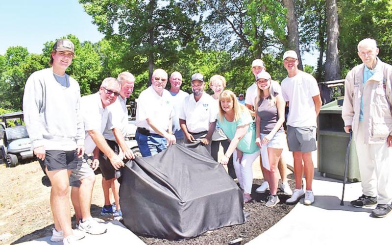 The City of Mount Pleasant dedicated a new bridge at the Mount Pleasant Country Club in remembrance of Philip “Pat” Sisk during a ceremony held on Friday May 27 at the club. Mr. Sisk was an involved citizen who passed away in August 2021. COURTESY PHOTO