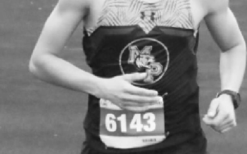 Daniel Robles sprints to the finish and takes first place. COURTESY PHOTO