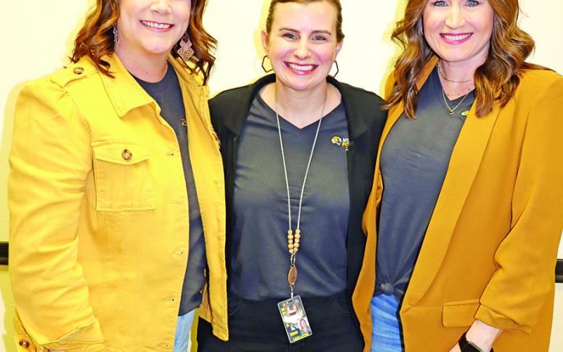 (L to R) Vivian Fowler Principal Carrie McMinn, Annie Sims Assistant Principal Lexi Litke, Annie Sims Principal Jeannie Pat Jaggers COURTESY PHOTO