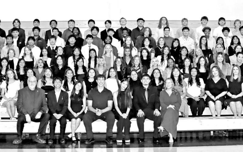The 2025-2026 Mount Pleasant High School chapter of the National Honor Society Courtesy Photos