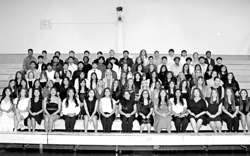 Mount Pleasant High School National Honor Society new inductees