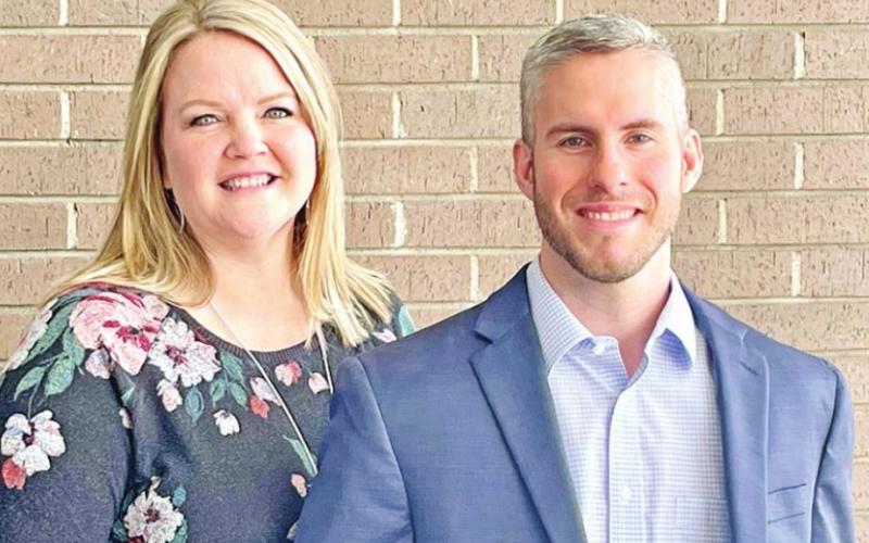 From left: Carrie Yocum and Aaron Taylor COURTESY PHOTO