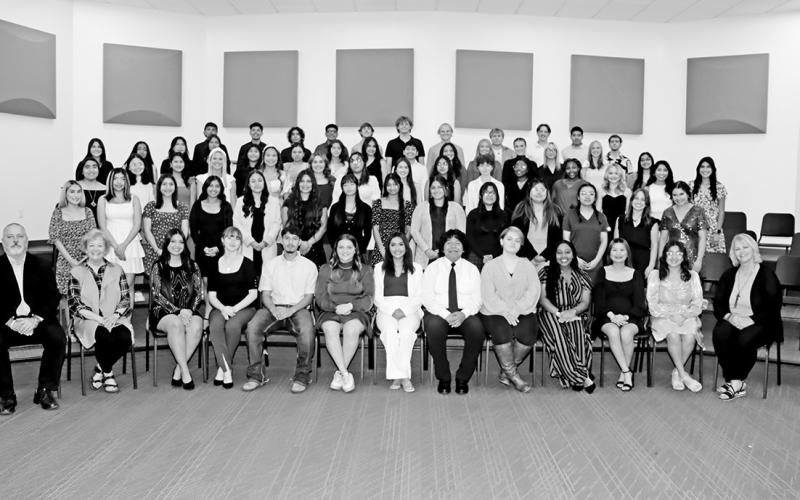 The new members of the Mount Pleasant High School chapter of NTHS COURTESY PHOTOS