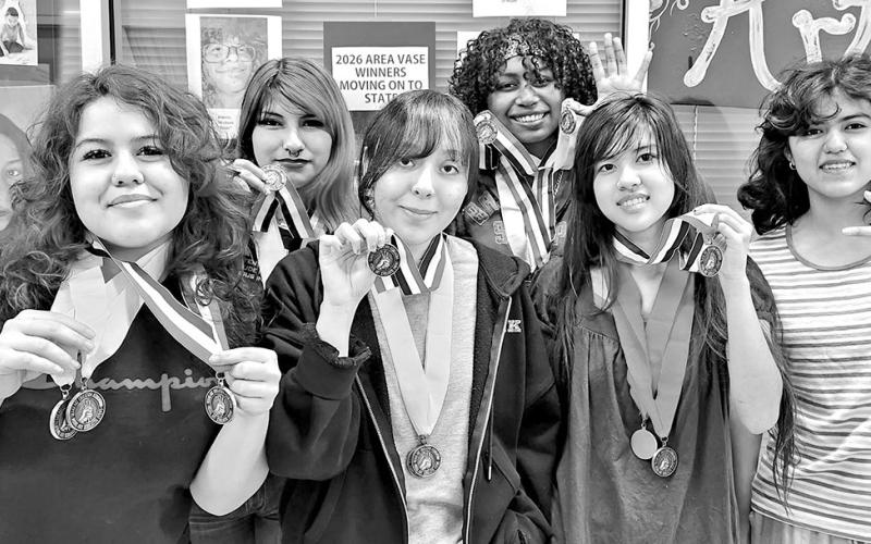 MPHS State VASE qualifiers (L to R) Cassandra Saavedra, Dayanara Pulquero, Jaydy Martinez, Kianna Mickens, Michelle Garrett, Vanessa Aspeitia Courtesy Photo