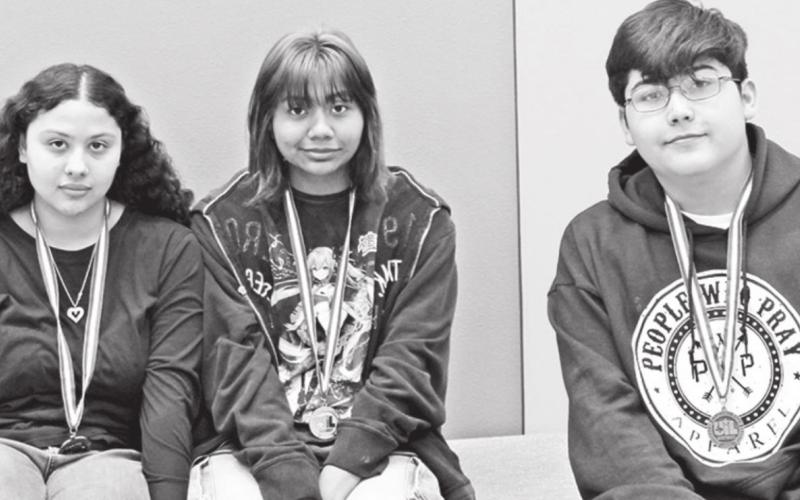 L to R: Ashanti Presley, Saray Delarosa, Dawson Hernandez COURTESY PHOTO