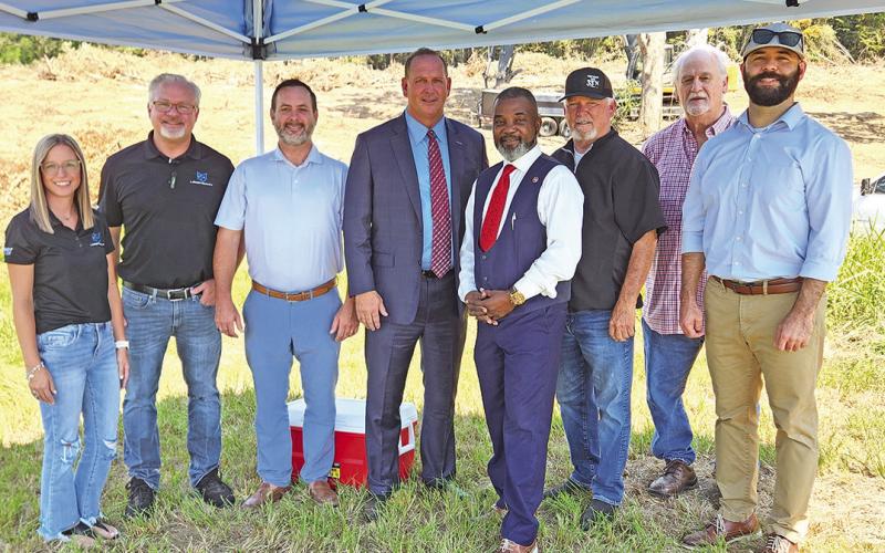 Jon Anderson held a small ceremony in celebration of the start of the development for their big project TRIBUNE PHOTO / NICOLE KIMBALL