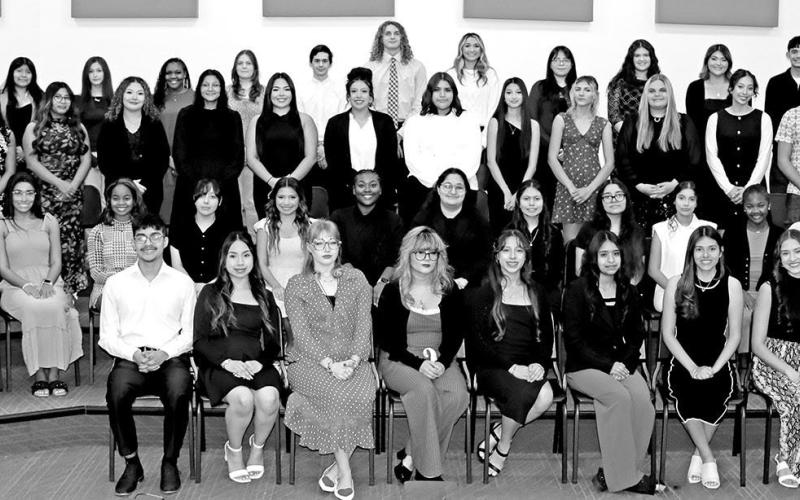 The new inductees into the Mount Pleasant High School chapter of the National Technical Honor Society Courtesy Photos