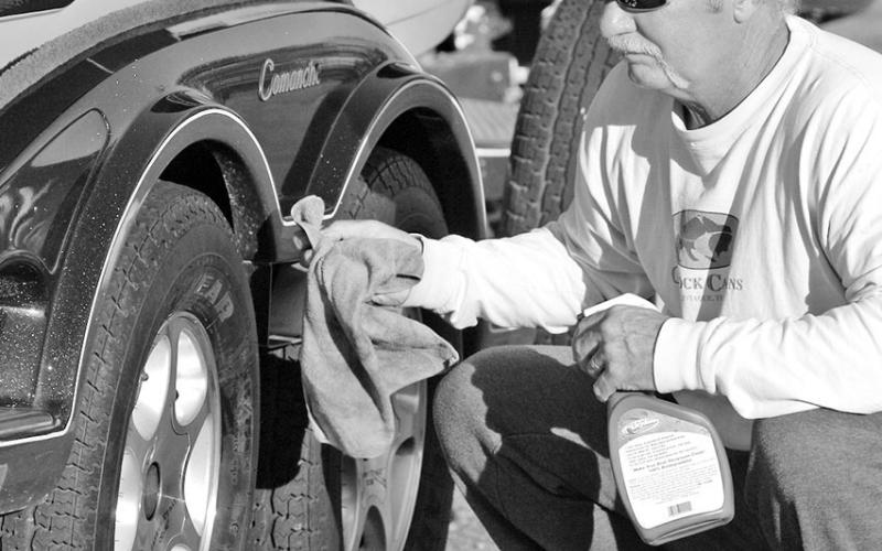 Boat and trailer owners should keep close check on trailer tires for signs of trouble like uneven wear, breaks in the belt and dry rot. Dry rot will appear as cracks along the sidewall or between the treads. Dry rotted tires should never be trusted. (Photo by Matt Williams)