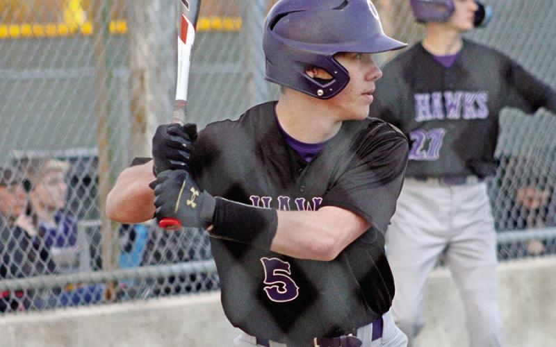 Carter May stands in the batters box awaiting the pitch. COURTESY PHOTOS