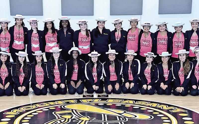 Mount Pleasant High School Tiger Dolls compete in virtual showcase