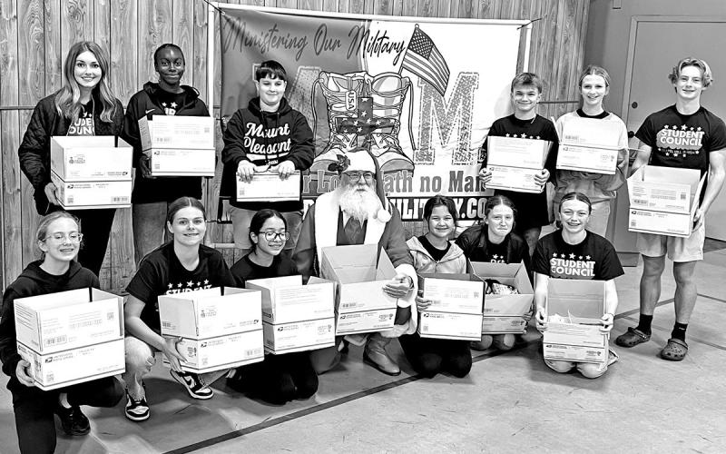 Chapel Hill Junior High Student Council Packs Care Packages for Deployed Troops