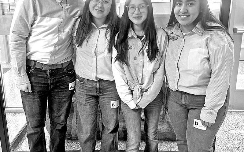 The Nursery/Landscape team (L to R) Samuel Chappell, Jeseth Monreal, Michelle Ramirez, Xitlaly Sanchez COURTESY PHOTO