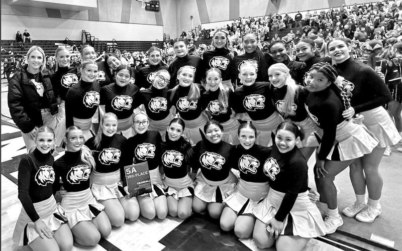 The Mount Pleasant High School Cheerleaders at the Crandall Invitational COURTESY PHOTOS