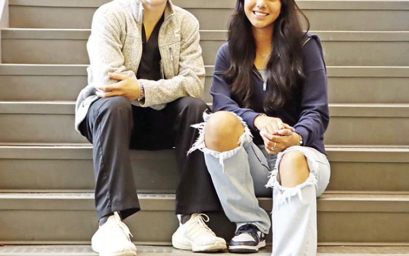 Seniors Camdon Johnson and Adriana Orona