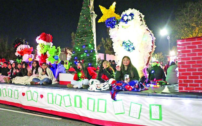 First place float winner, PE Wallace Middle School.