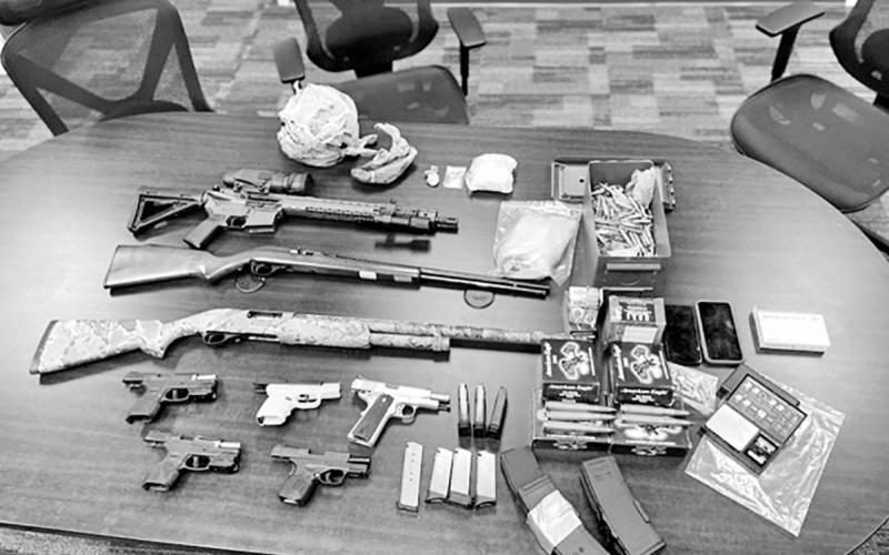 All firearms and drugs seized during investigation COURTESY PHOTO / MPPD